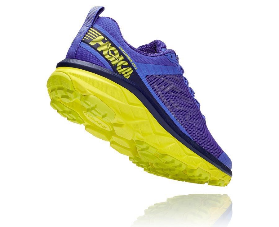 Tenis Hoka One One Trail Hombre Azules/Verdes - Challenger Atr 5 - YQEA01873